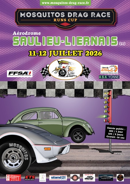 Course Saulieu-Liernais 11 et 12 juillet 2026 Mosquitos Drag Race